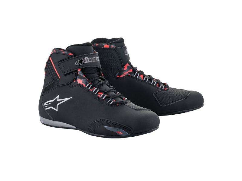 ALPINESTARS Sektor WP Shoe Blk/Dark Grey/Red.Fluo click to zoom image