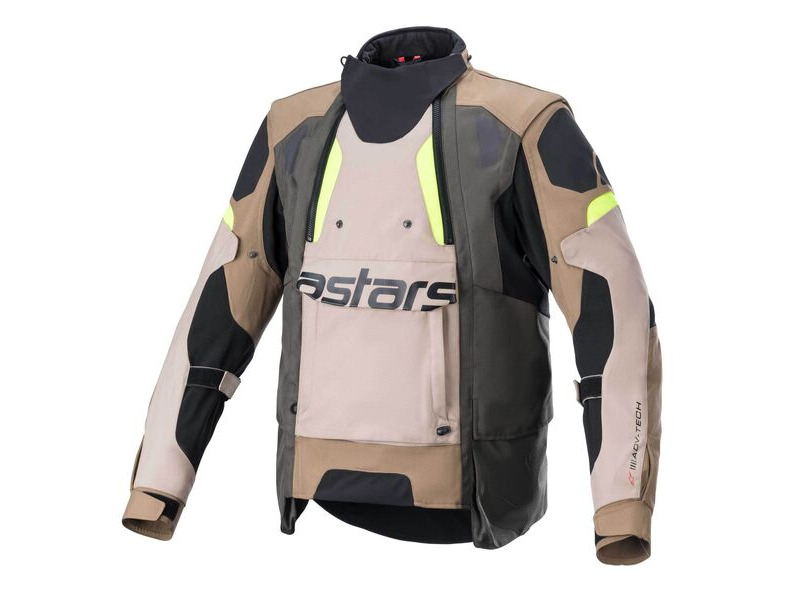 ALPINESTARS Dark Halo DS Jkt Dark Khaki Sand Yell Fluo click to zoom image