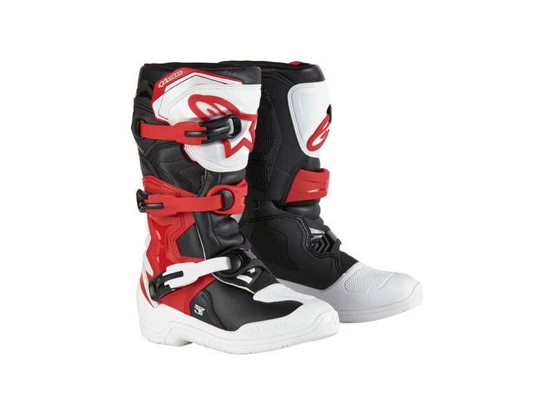 ALPINESTARS Tech 3S Youth - White Black Bright Red click to zoom image