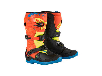 ALPINESTARS Tech 3S Youth - Orange Fluo Enamel Blue Yel Fl