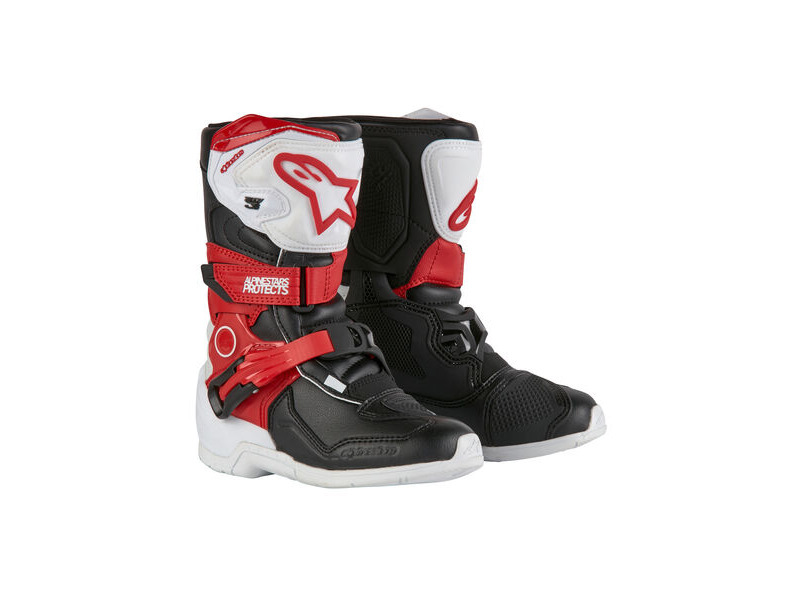 ALPINESTARS Tech 3S Kids - White Black Bright Red click to zoom image