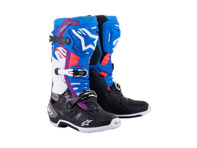 ALPINESTARS Tech 10 Supervented - Black Enamel Blue Purple White