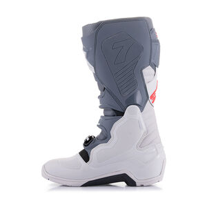 ALPINESTARS Tech 7 Enduro - Light Gray / Dark Gray / Bright Red click to zoom image