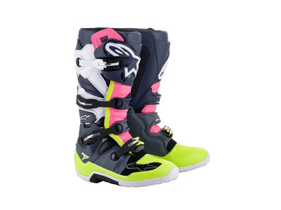 ALPINESTARS Tech 7 - Dark Gray Dark Blue Pink Fluo