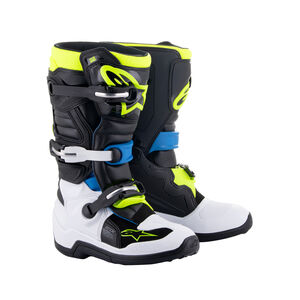 ALPINESTARS Tech 7S Youth - Black Enamel Blue Yellow Fluo 