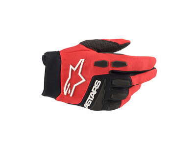 ALPINESTARS Youth & Kids Full Bore Gloves - Bright Red Black