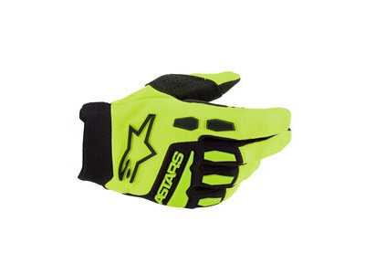 ALPINESTARS Youth & Kids Full Bore Gloves - Yellow Fluo Black