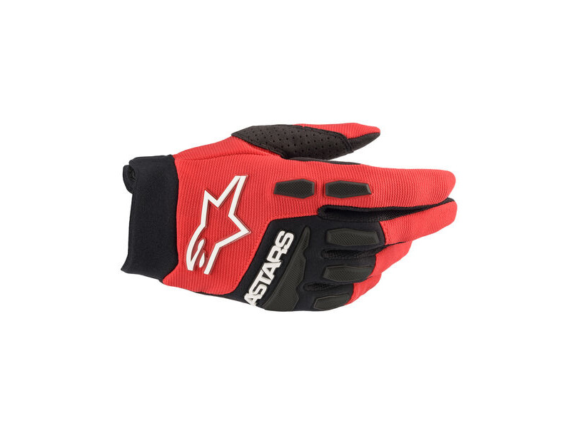 ALPINESTARS Full Bore Gloves - Bright Red Black click to zoom image