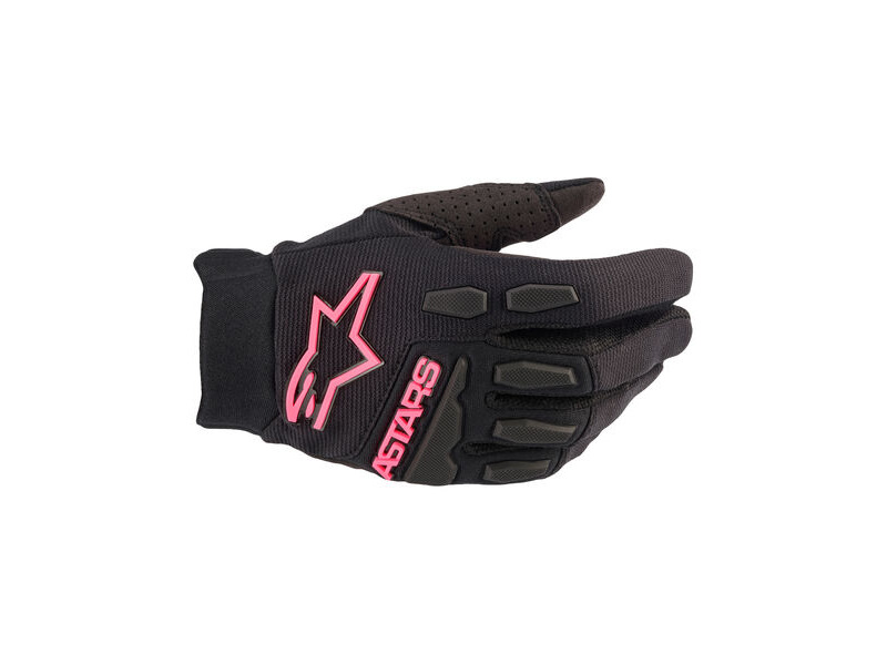 ALPINESTARS Stella Full Bore Gloves - Black Pink Fluo click to zoom image