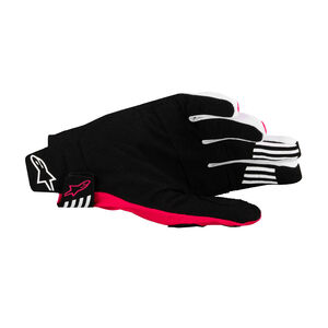 ALPINESTARS Techstar Gloves - Black Pink Fluo click to zoom image