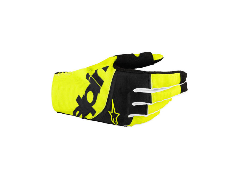 ALPINESTARS Techstar Gloves - Black Yellow Fluo click to zoom image