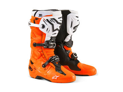 ALPINESTARS Tech 10 Enduro Orange Fluo Black White