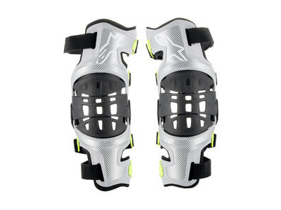 ALPINESTARS Bionic-7 Knee Brace Set - Silver Yellow Fluo