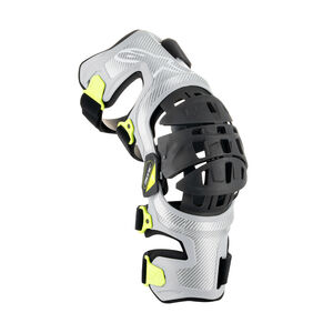 ALPINESTARS Bionic-7 Knee Brace Set - Silver Yellow Fluo click to zoom image