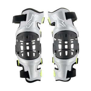 ALPINESTARS Bionic-7 Knee Brace Set - Silver Yellow Fluo 