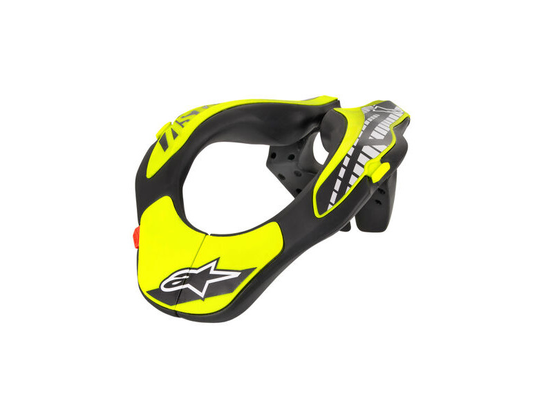 ALPINESTARS Youth Neck Support - Black Yellow Fluo - One Size click to zoom image