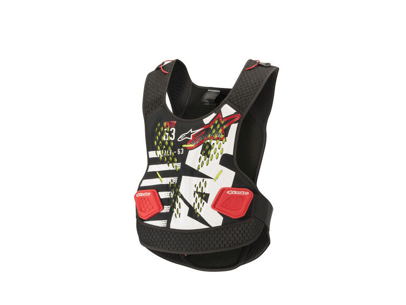 ALPINESTARS Sequence Chest Protector - Black White Red click to zoom image