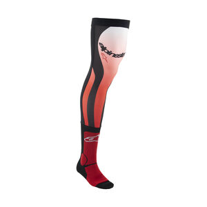 ALPINESTARS Knee Brace Socks Bright Red White 