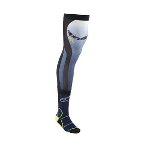 ALPINESTARS Knee Brace Socks Night Navy Yellow Fluo 