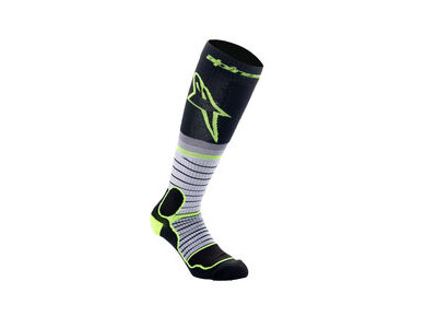 ALPINESTARS MX Pro Socks Black Gray Yellow Fluo