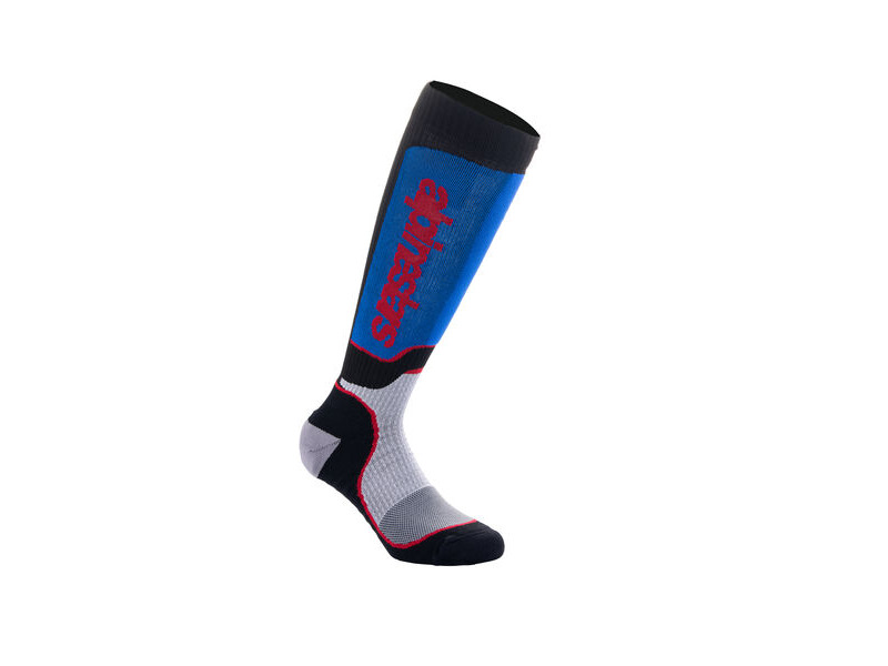 ALPINESTARS MX Plus Socks Black White Royal Blue click to zoom image