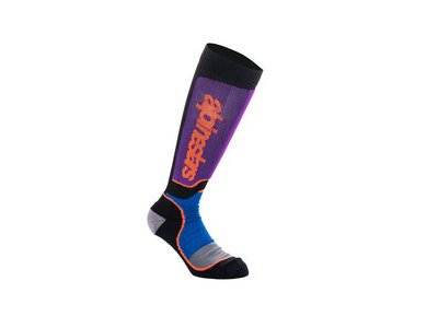 ALPINESTARS MX Plus Socks Black Royal Blue Purple