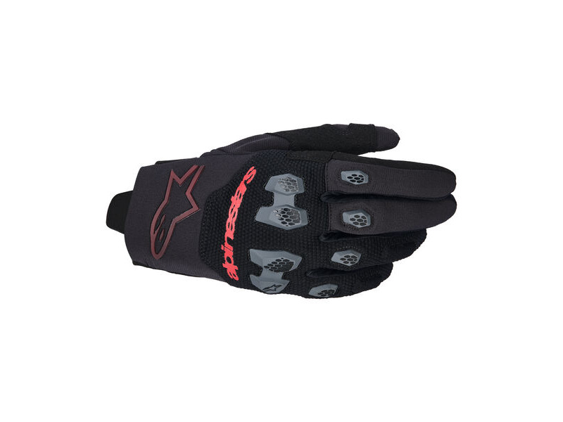 ALPINESTARS Pro-Dura Gloves Black Bright Red click to zoom image