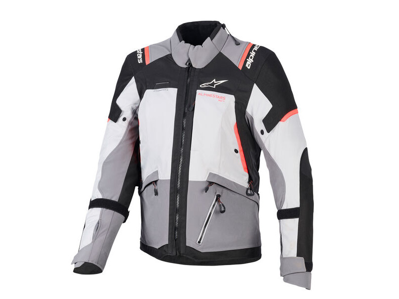 ALPINESTARS Stella Andes V4 Drystar Jkt Dark Grey Ice Grey Blk Coral click to zoom image