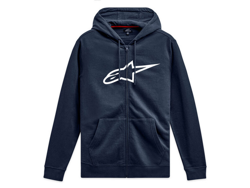 ALPINESTARS Ageless Zip Hoodie V3 Navy White click to zoom image