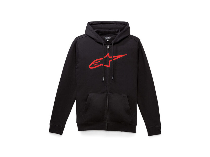 ALPINESTARS Ageless Zip Hoodie V3 Black/Red click to zoom image