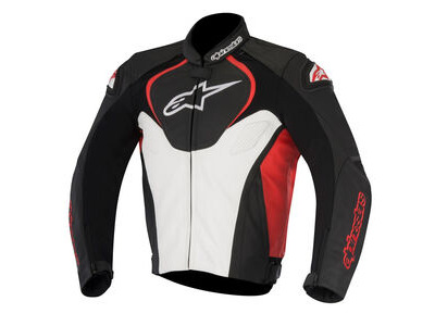 ALPINESTARS Jaws Leather Jacket Blk/Wht/Red