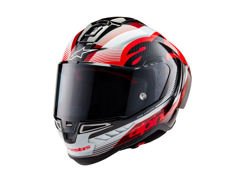 ALPINESTARS Alpine Supertech R10 Team Ece06/Fim Blk Carb R/W Gloss click to zoom image