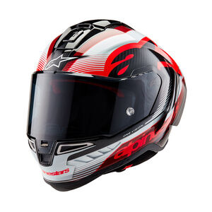 ALPINESTARS Alpine Supertech R10 Team Ece06/Fim Blk Carb R/W Gloss 