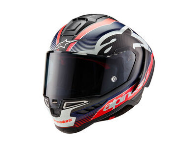 ALPINESTARS Alpine Supertech R10 Team Helmet Ece06/Fim Blk Carb R/F D Blue Matt
