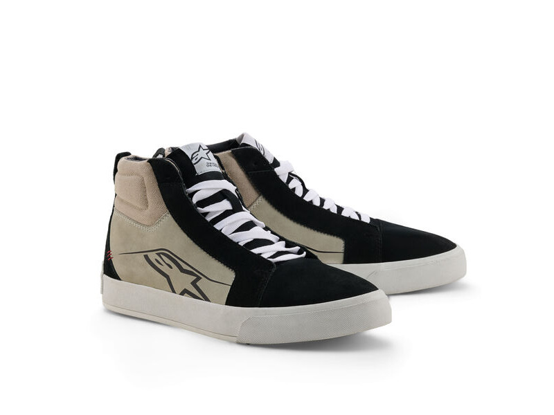 ALPINESTARS Ride-63 Leather Shoes Black Cool Grey White click to zoom image