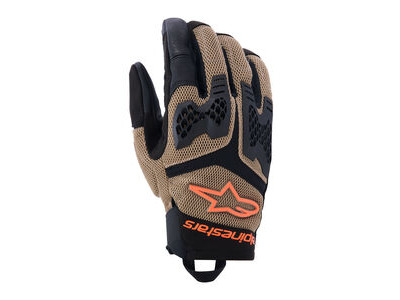 ALPINESTARS Manti Air Gloves Dark Khaki Black Orange Fluo