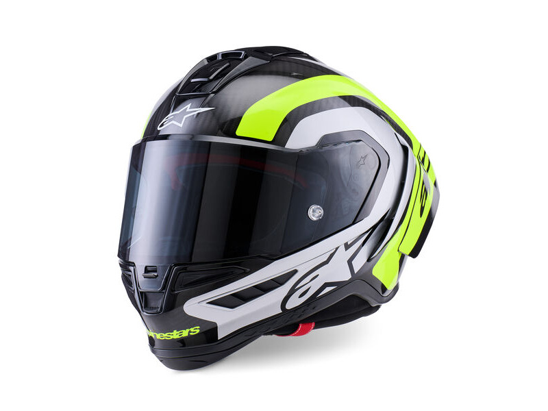ALPINESTARS Supertech R10 Arius ECE6 Bk Slv Ylw Flu Gls click to zoom image