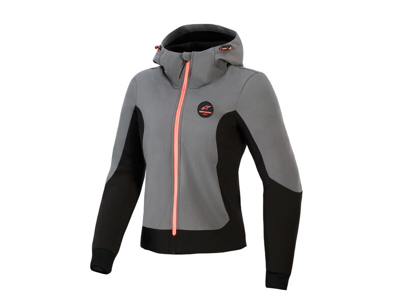 ALPINESTARS Stella Radium Tech Hoodie Deep Grey Black click to zoom image