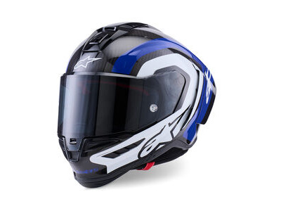 ALPINESTARS Supertech R10 Arius Helmet ECE6 Blk Wt Blu Gls