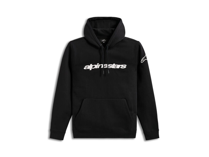 ALPINESTARS Race Wordmark Hoodie Black White click to zoom image