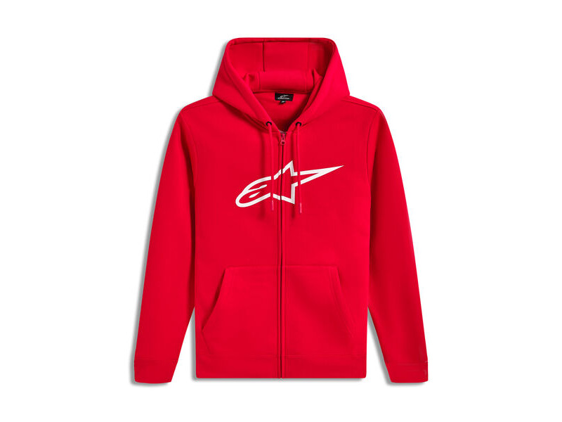 ALPINESTARS Ageless Zip Hoodie V3 Red/White click to zoom image