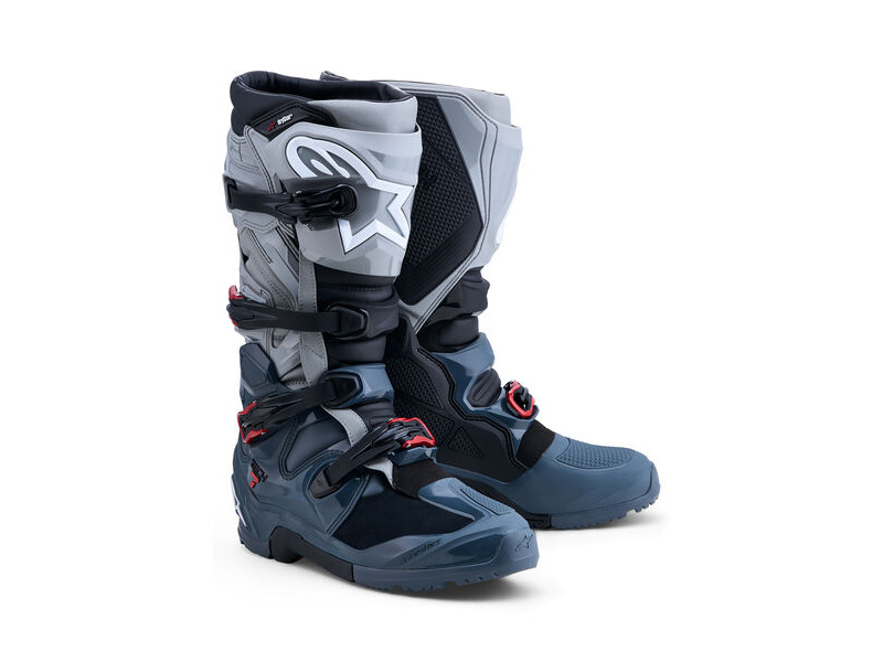 ALPINESTARS Tech 7 Enduro Drystar - Dark Gray Mid Gray Bright Red click to zoom image