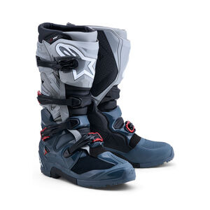 ALPINESTARS Tech 7 Enduro Drystar - Dark Gray Mid Gray Bright Red 