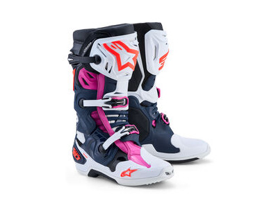 ALPINESTARS Tech 10 Supervented - Dark Blue White Black Fuxia