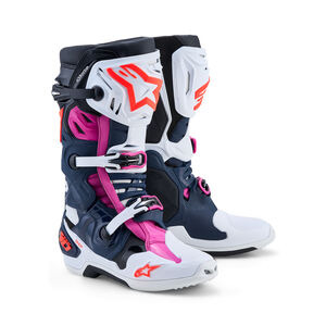 ALPINESTARS Tech 10 Supervented - Dark Blue White Black Fuxia 