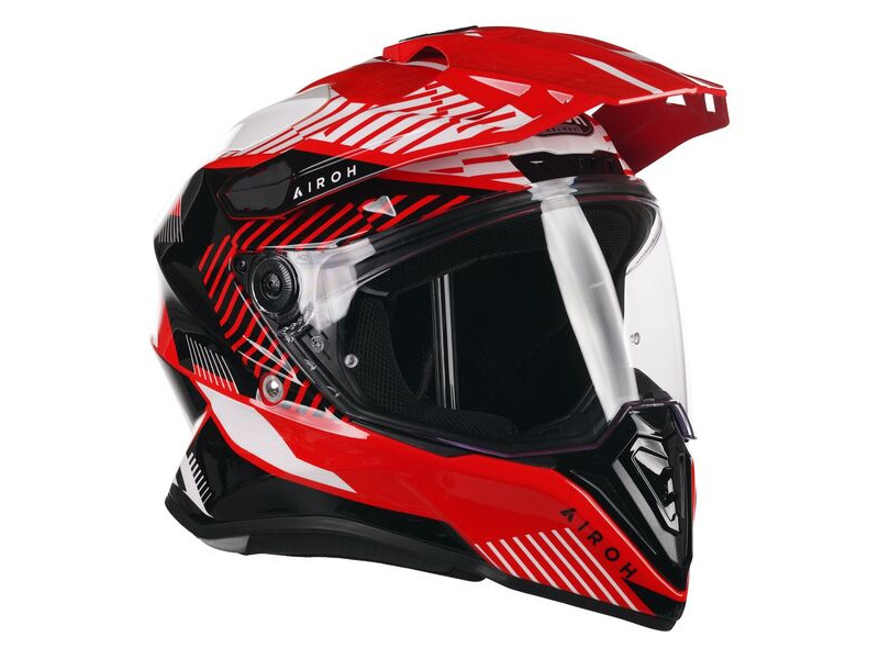 AIROH Commander Adventure Helmet - 'Boost Red' (Gloss) click to zoom image