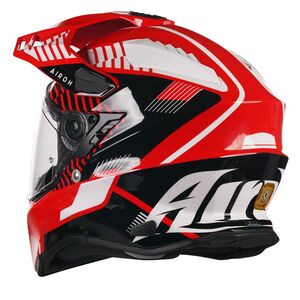 AIROH Commander Adventure Helmet - 'Boost Red' (Gloss) click to zoom image