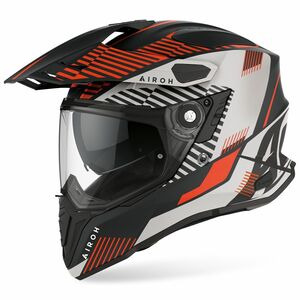 AIROH Commander Adventure Helmet - 'Boost Orange' (Matt) click to zoom image