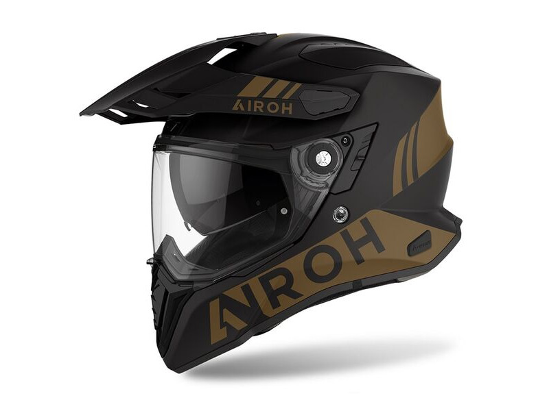 AIROH Commander 'Gold' Adventure Motorcycle Helmet - Gold Matt click to zoom image