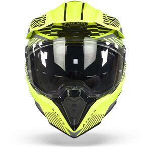 AIROH Commander Adventure Helmet - 'Boost' Neon Yellow Matt click to zoom image